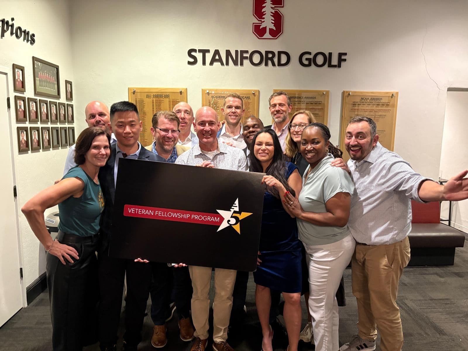 Bochnowski Family Veteran Fellowship Program fellows at Stanford, May 2026.